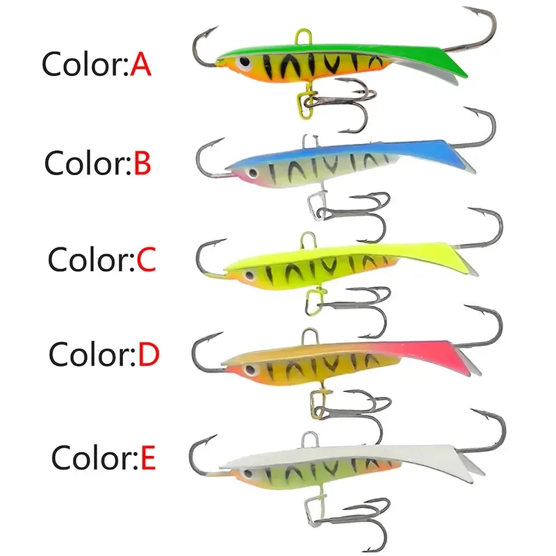 OUTKIT, 1 Uds., plantilla de hielo de invierno de calidad, 6cm, 9g, señuelo de pesca, cebo Artificial, señuelo equilibrador para pesca de carpa, walleye, Lucio, perca - imagen 3