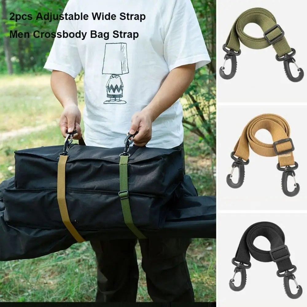 2 uds correa ancha ajustable de nailon 162*3,8 cm 3 colores cinturón de hombro extendido para hombres bolso cruzado correa accesorios de pieza de bolso - imagen 4