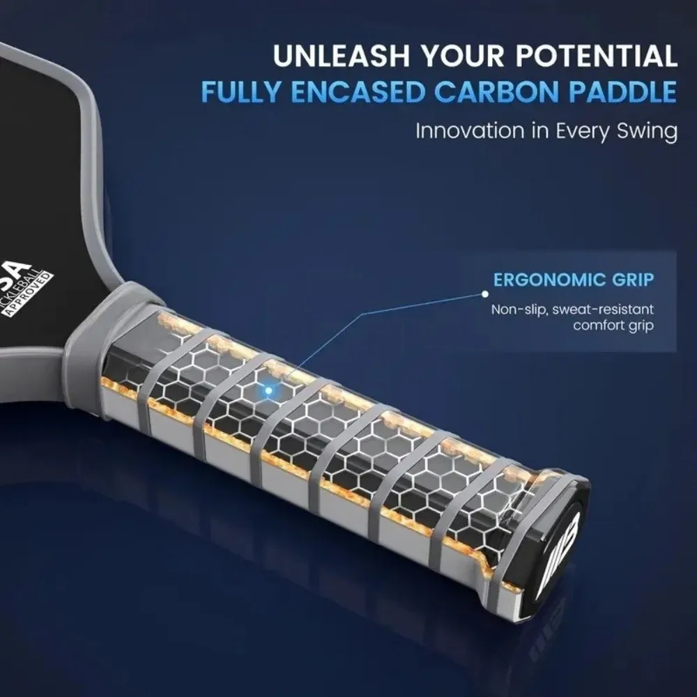 Paletas de Pickleball T700, raquetas de Pickleball de superficie esmerilada de fibra de carbono, suministros de juego profesionales aprobados por USAPA ligeros - imagen 5