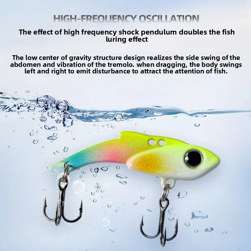 MUKUN 1 Uds nuevo Mini cebo de pesca Vib 3,5g/5g/7g señuelos artificiales Wobblers de pesca cebo VIB señuelo para trucha accesorios de pesca - imagen 5