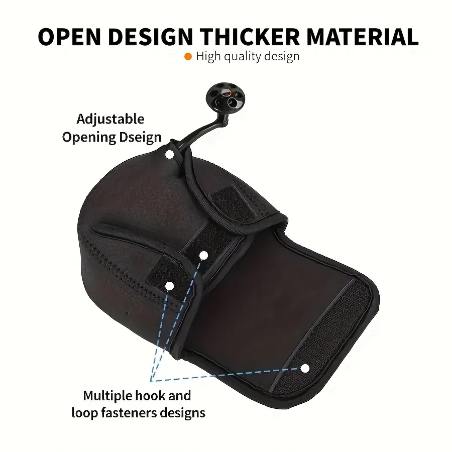 Bolsa protectora para carrete de pesca giratoria, estuche para carrete de balsa de Baitcasting, bolsa de almacenamiento, cubierta de tambor para deportes al aire libre y viajes - imagen 5