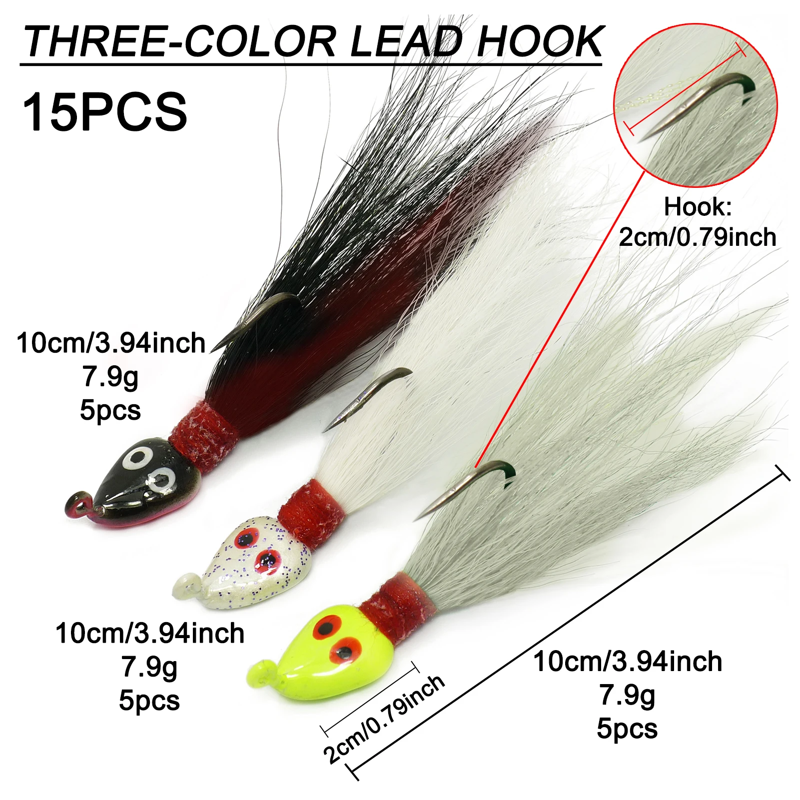 Anzuelos Jigging con cola de pez Free Fisher – Agua dulce y salada