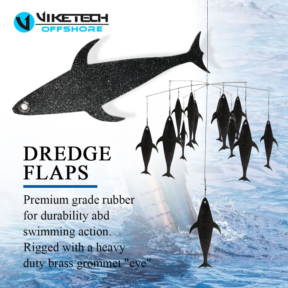 Señuelos de pesca de silicona negros con ojales de latón, cebo suave de goma duradero, 3 tamaños, Ideal para varias técnicas de pesca, 3 uds. - imagen 4