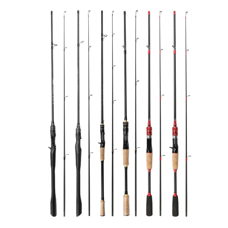 Caña de pescar, caña enchufable de fibra de vidrio, ajuste suave, caña de pescar, caña deslizante, caña de pescar para principiantes
