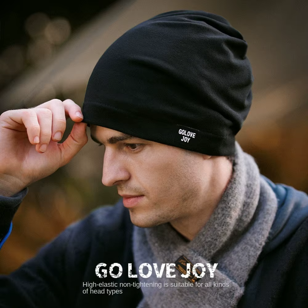 Gran oferta, gorro con protección para los oídos, gorro ajustable a prueba de viento para el frío, gorro de Jersey muy elástico cálido a la moda - imagen 4