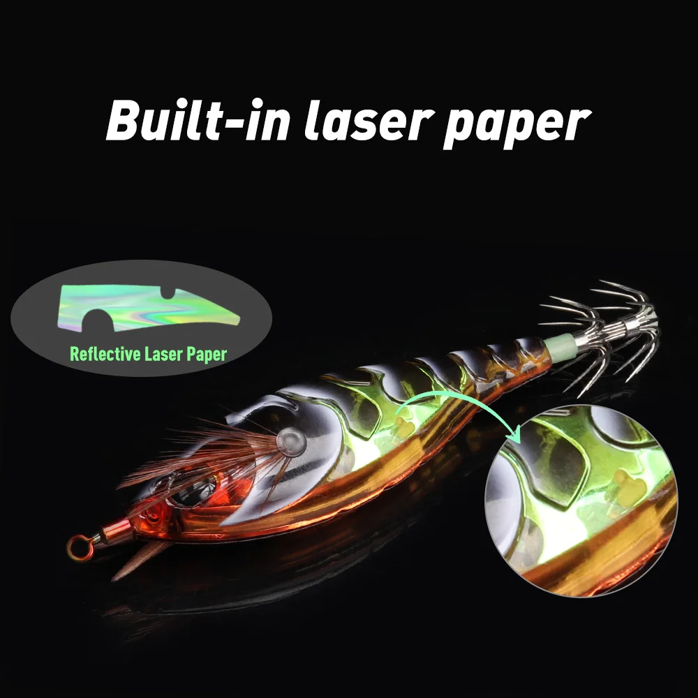 Señuelo de pesca Kingdom EGIKING SP 5,8g 8,7g 10g plantillas de calamar anzuelo de calamar Artificial cebos de Jigging pesca en el mar sepia EGI luminoso - imagen 5