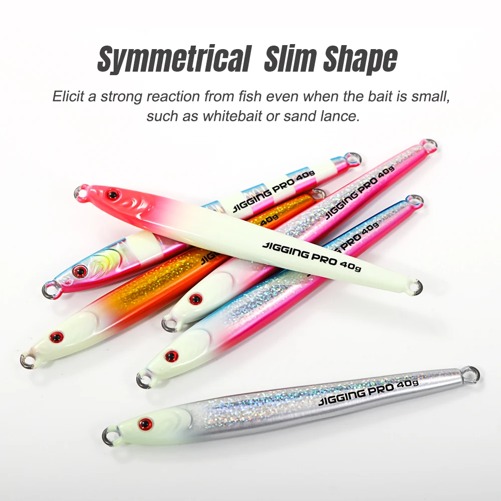 Jigging PRO Jig de Tungsteno Hundimiento Rápido UV Señuelo Agua Salada - imagen 3