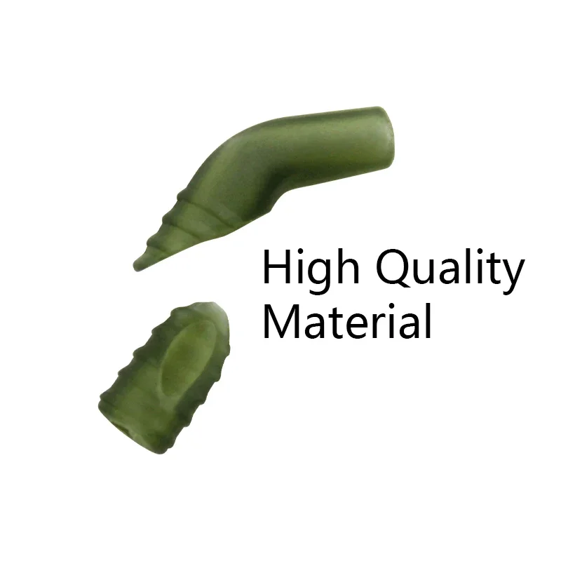 30 Uds. Accesorios de pesca de carpa, gancho Kicker, mangas de anzuelo verde, alineador, mangas antienredos para aparejo de pelo de pesca de carpa - imagen 3