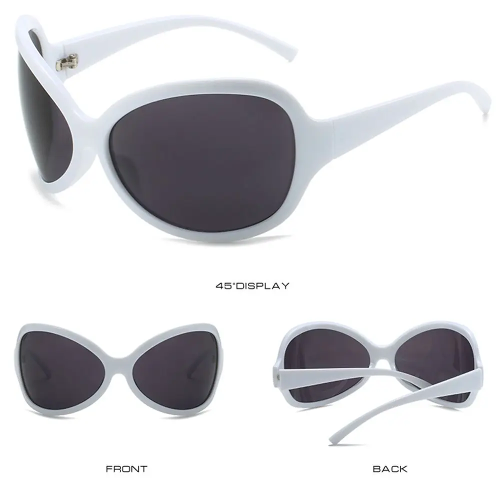 Gafas de sol deportivas de gran tamaño para hombre y mujer, lentes de sol de estilo Hip Hop, góticas, decorativas de viaje, Y2K - imagen 2