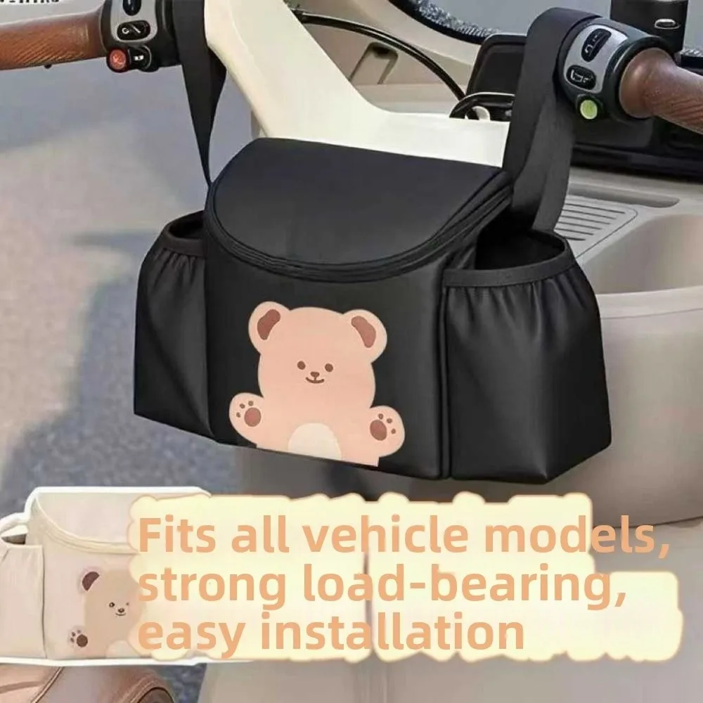 Bolsa manillar bicicleta eléctrica impermeable con dibujos animados - imagen 2