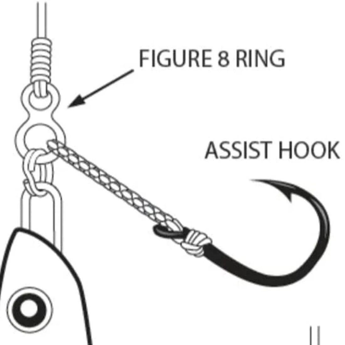 FishTrip Señuelos Acero Inoxidable Figure 8 para Jigging en Agua Salada - imagen 5