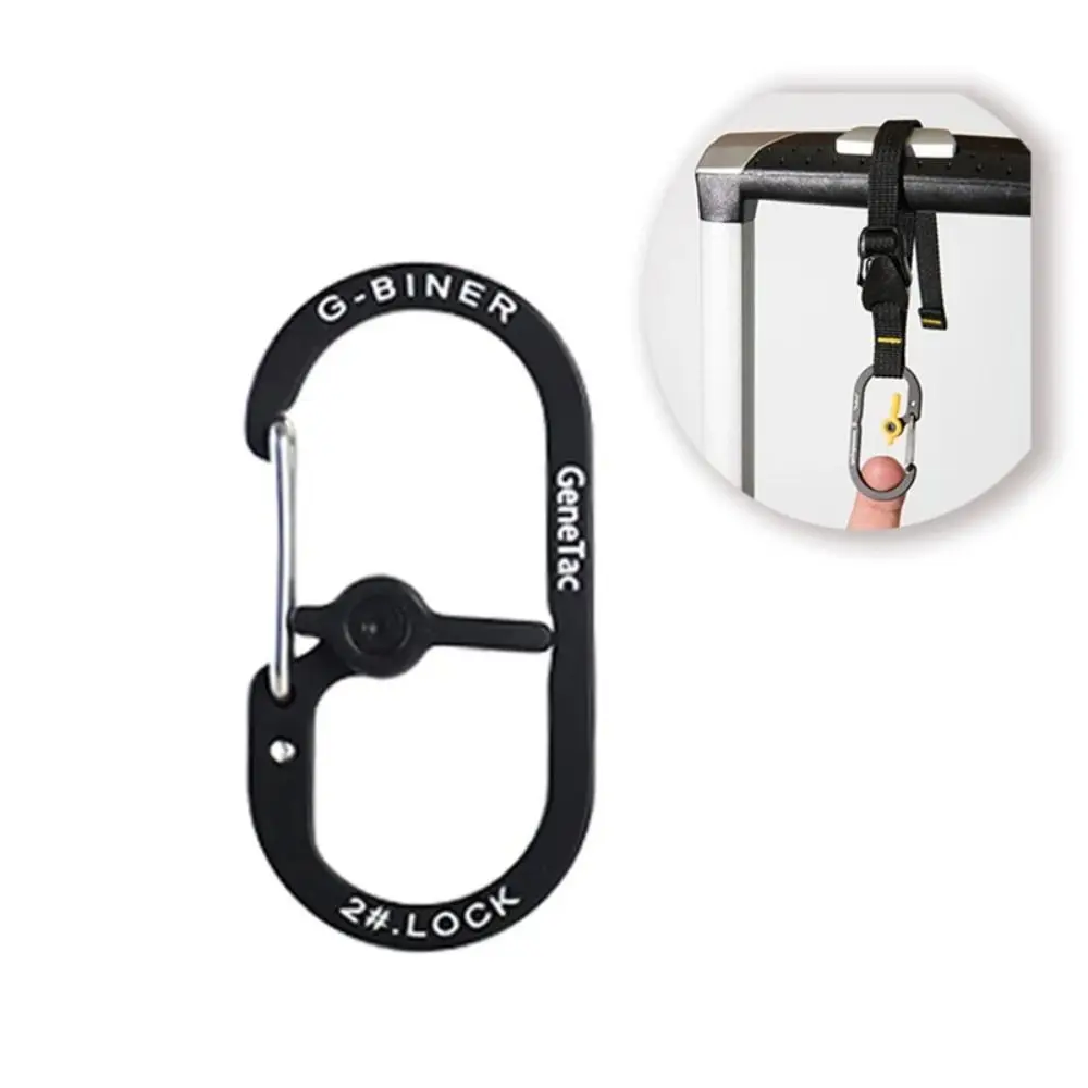 Hebilla de Montañismo de aleación de aluminio, llavero bloqueable, mosquetón protector para acampar, hebilla multifuncional duradera para deportes al aire libre - imagen 5