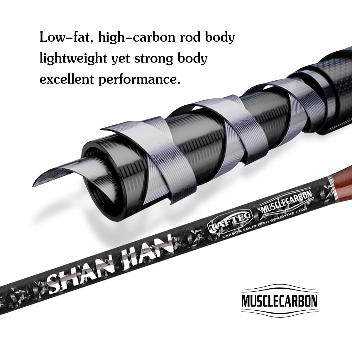 ShanJian 1,5/1,68/1,8 m UL power caña de pescar de carbono con punta sólida para trucha peso 1,5-8g acción rápida corriente de río caña de pescar para peces pequeños - imagen 4