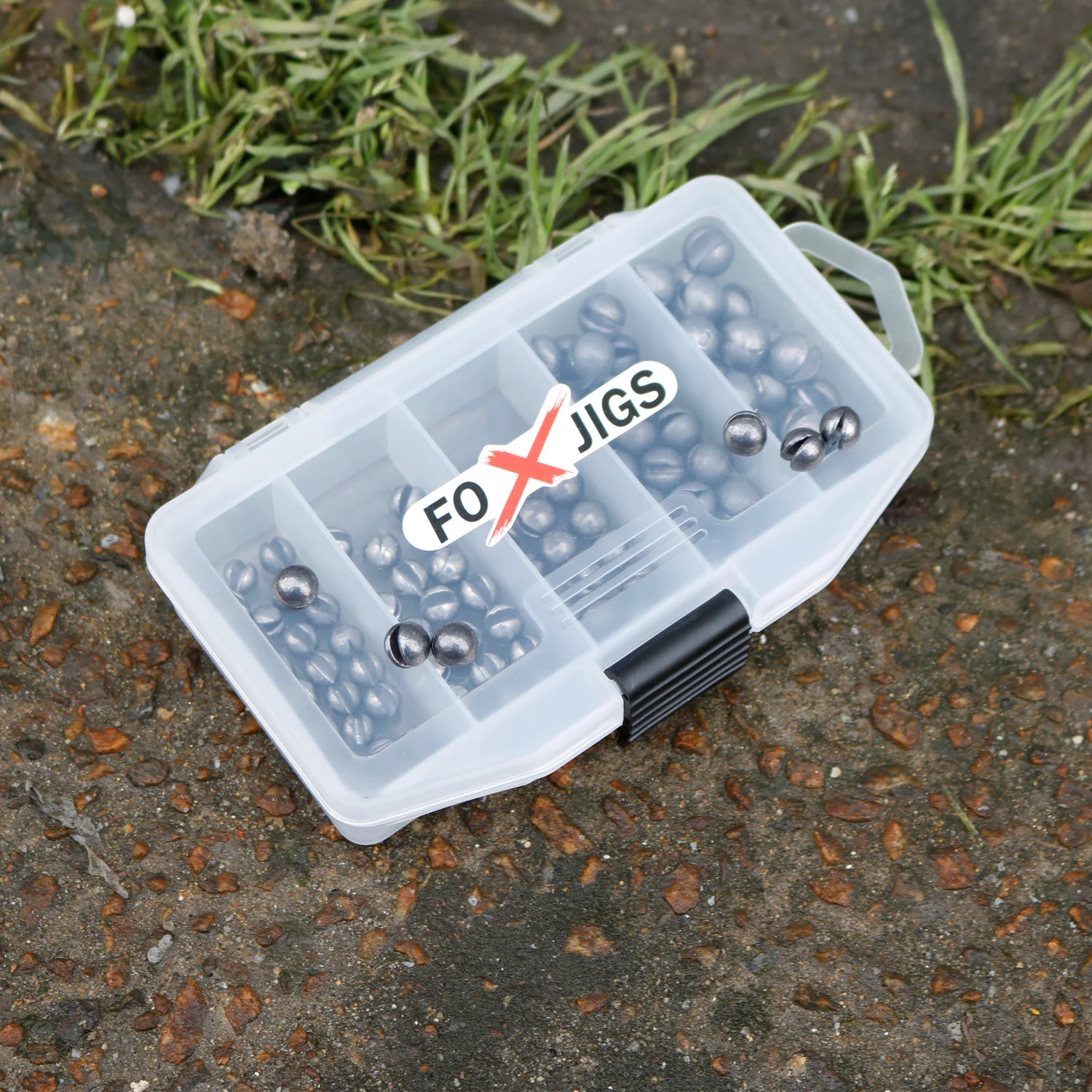 Juego de plomo de mordedura abierta, plomos redondos de pesca, plantilla de cebo para caídas, señuelo de Metal, pesas, accesorios de pesca, aparejos, 100 unids/caja - imagen 4