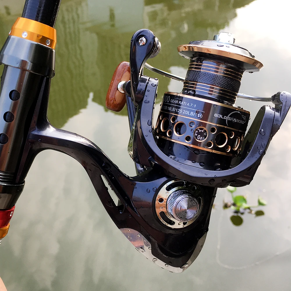 GHOTDA-caña de pescar giratoria Combo, 1,8-3,6 M, caña telescópica 5,2: 1, carrete de arrastre máximo de 8kg de alta velocidad, Kit de pesca portátil de viaje - imagen 5