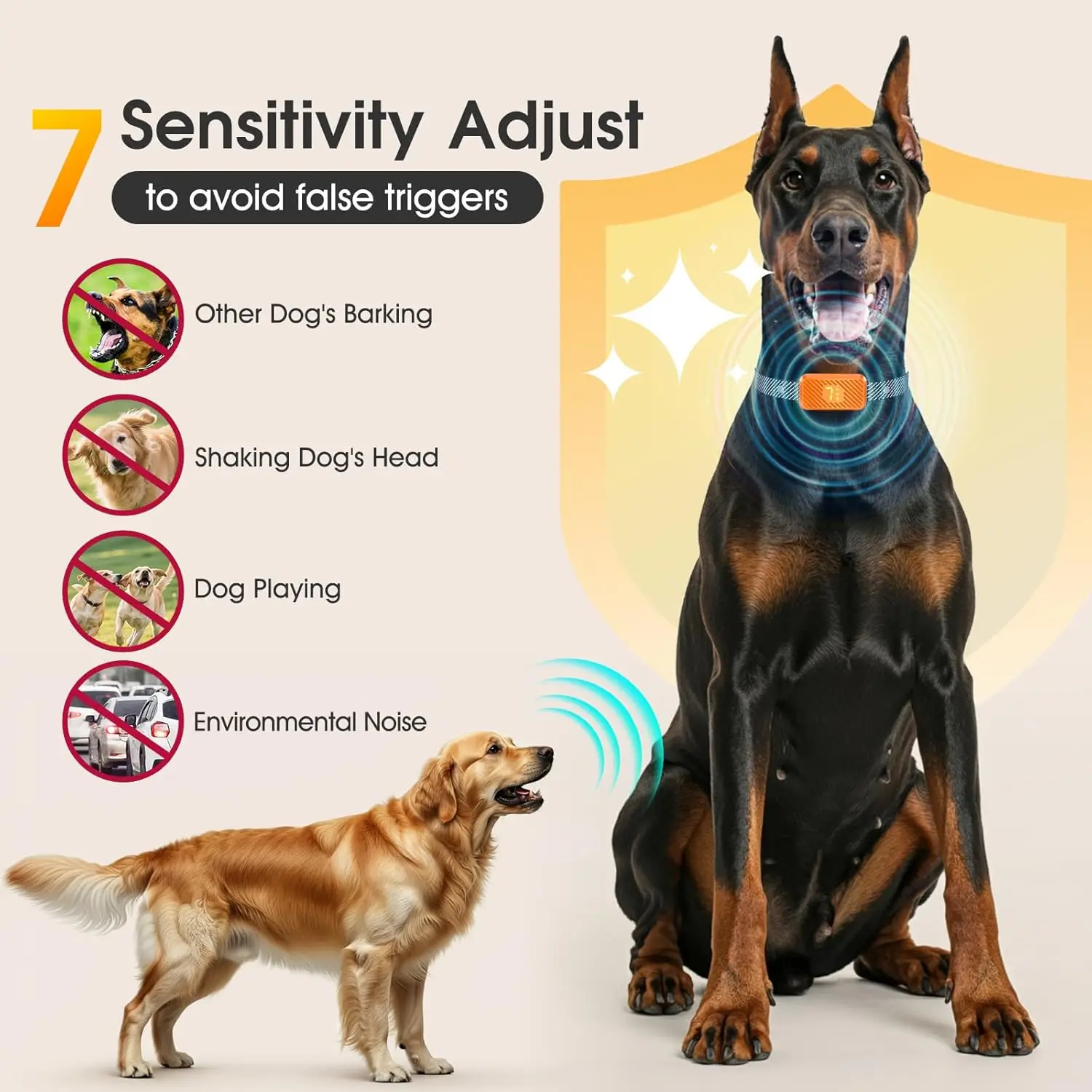 Collar antiladridos inteligente con corrección rápida y modos - imagen 4