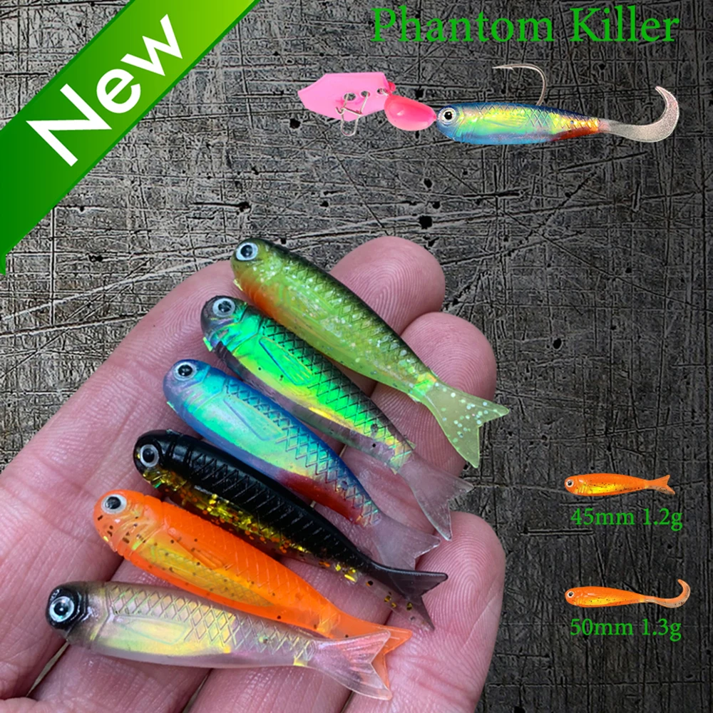 Señuelos blandos de carpa con anzuelo giratorio y crankbait – Swimbait