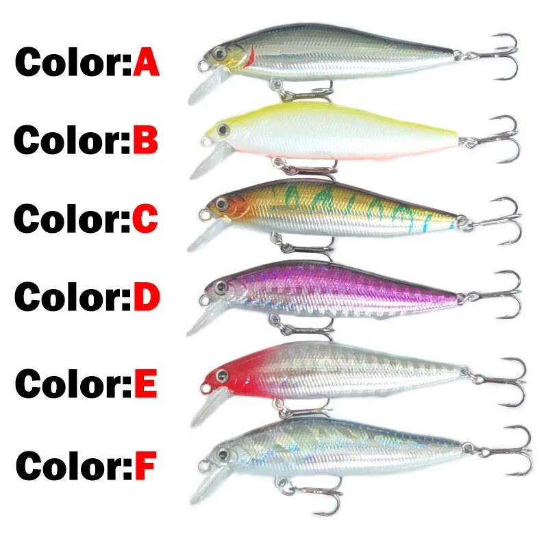 Señuelo de Pesca Minnow, cebo Artificial que se hunde, ojos 3D, Wobblers de plástico, aparejos de Pesca, sistema magnético de fundición lejana, 7g10g, 1 Uds. - imagen 3
