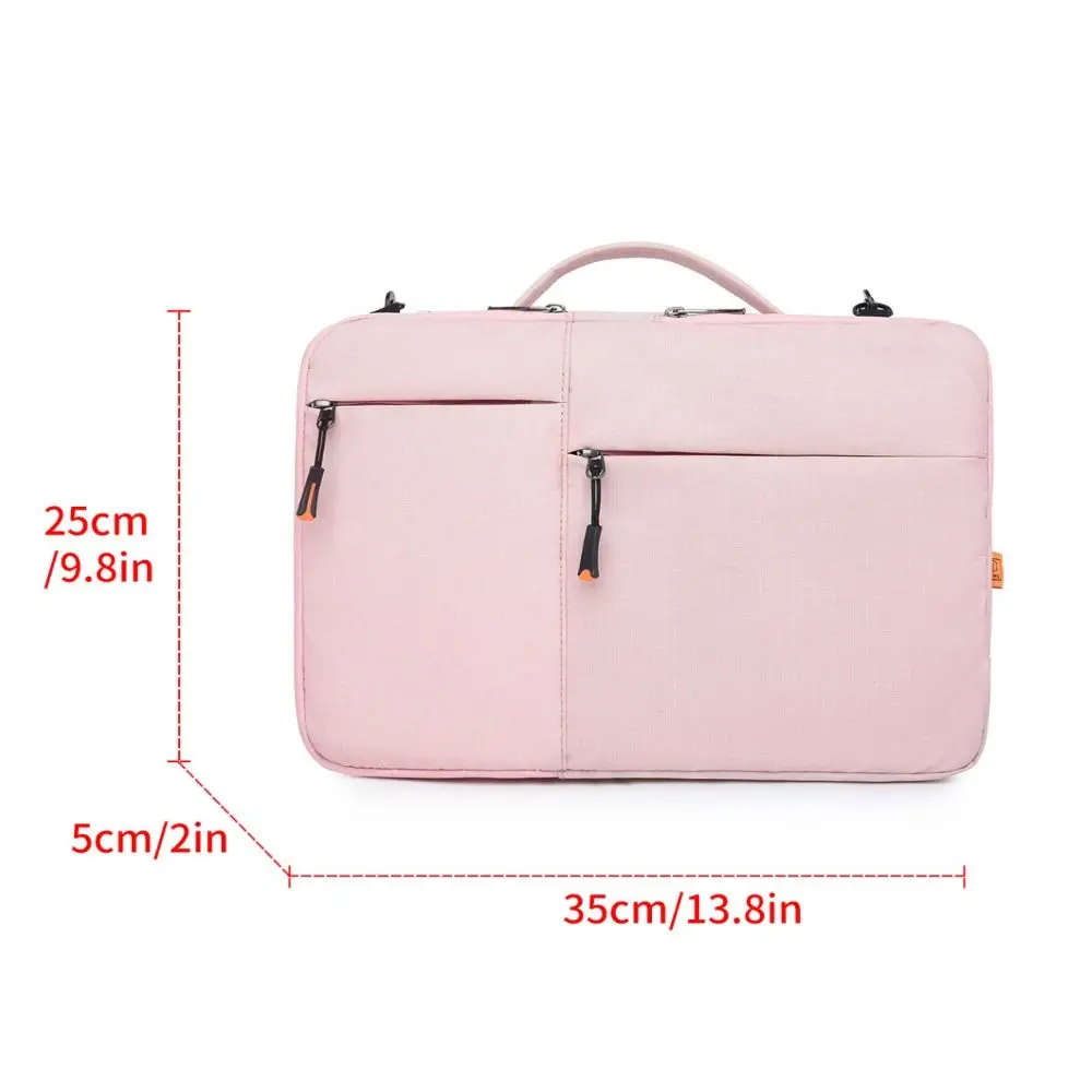 Bolsa para tableta a prueba de golpes de 13 y 14 pulgadas, bolsa protectora multicapa con múltiples bolsillos, forro de felpa, funda impermeable para exteriores - imagen 2