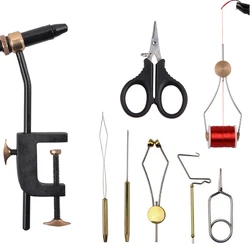 Kit tornillo banco giratorio atado moscas con bodkin hackle jigging