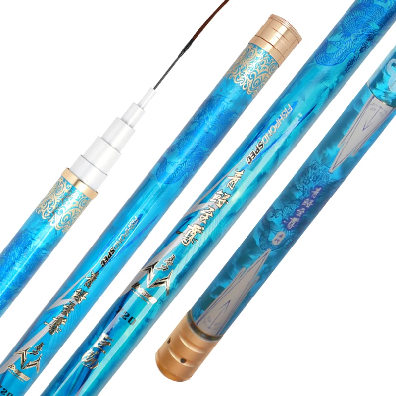Caña de pescar superdura de 20H, 19 melodías, esturión de carbono fino, caña de mano de potencia de Taiwán, caña de Pesca de fuerte fuerza de cintura, Canne a Peche - imagen 2