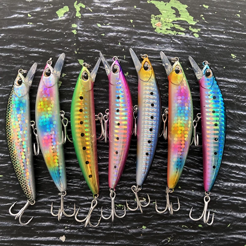 Señuelo de pececillo que se hunde de 90mm y 26g, cebo duro Artificial de fundición larga, Wobblers para lubina, Lucio, Jerkbait, Swimbait, equipo de pesca - imagen 5