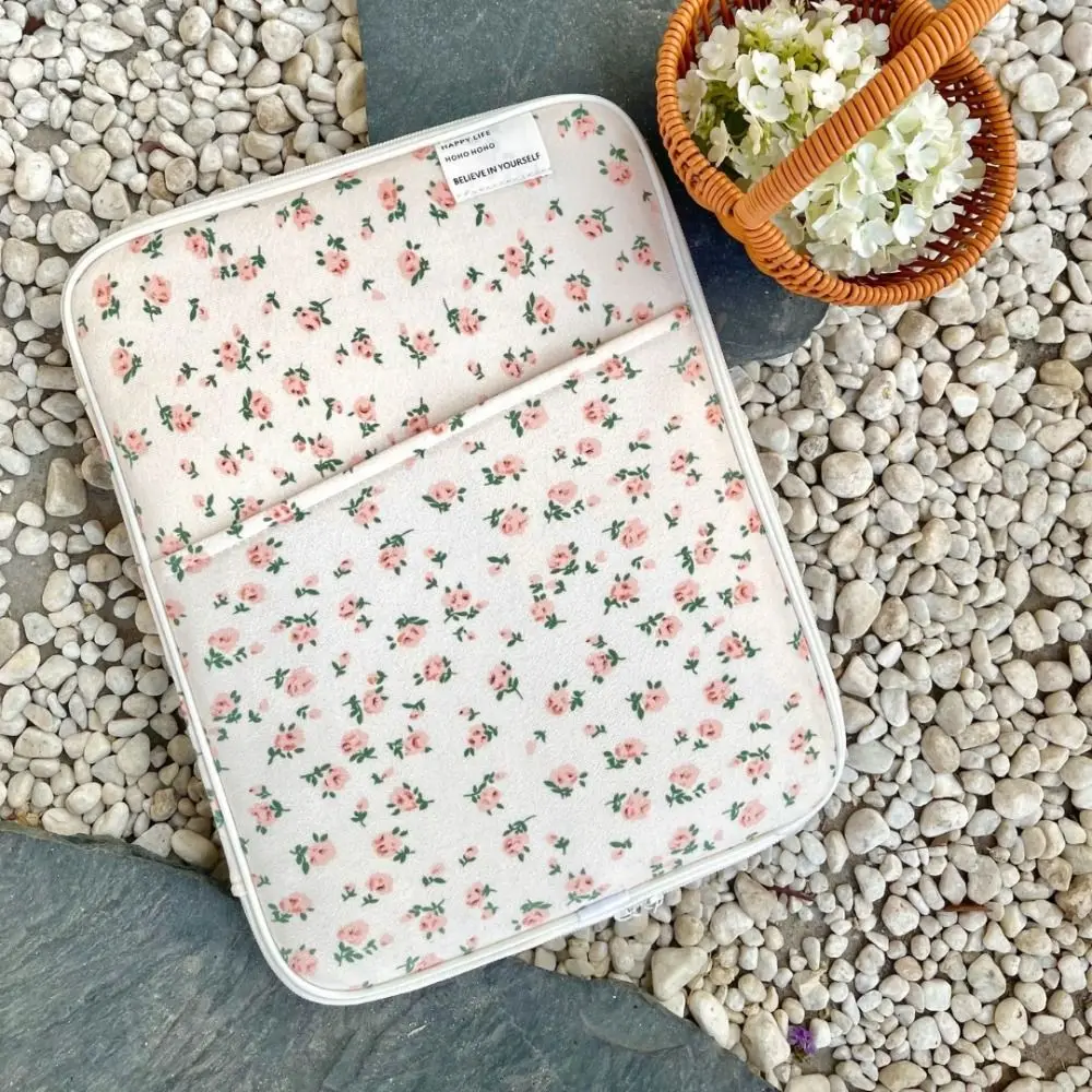 Funda Universal para ordenador portátil de 11/13 pulgadas, funda para portátil de gran capacidad a prueba de golpes, bolsa ultrafina para ordenador portátil con flores rotas - imagen 3