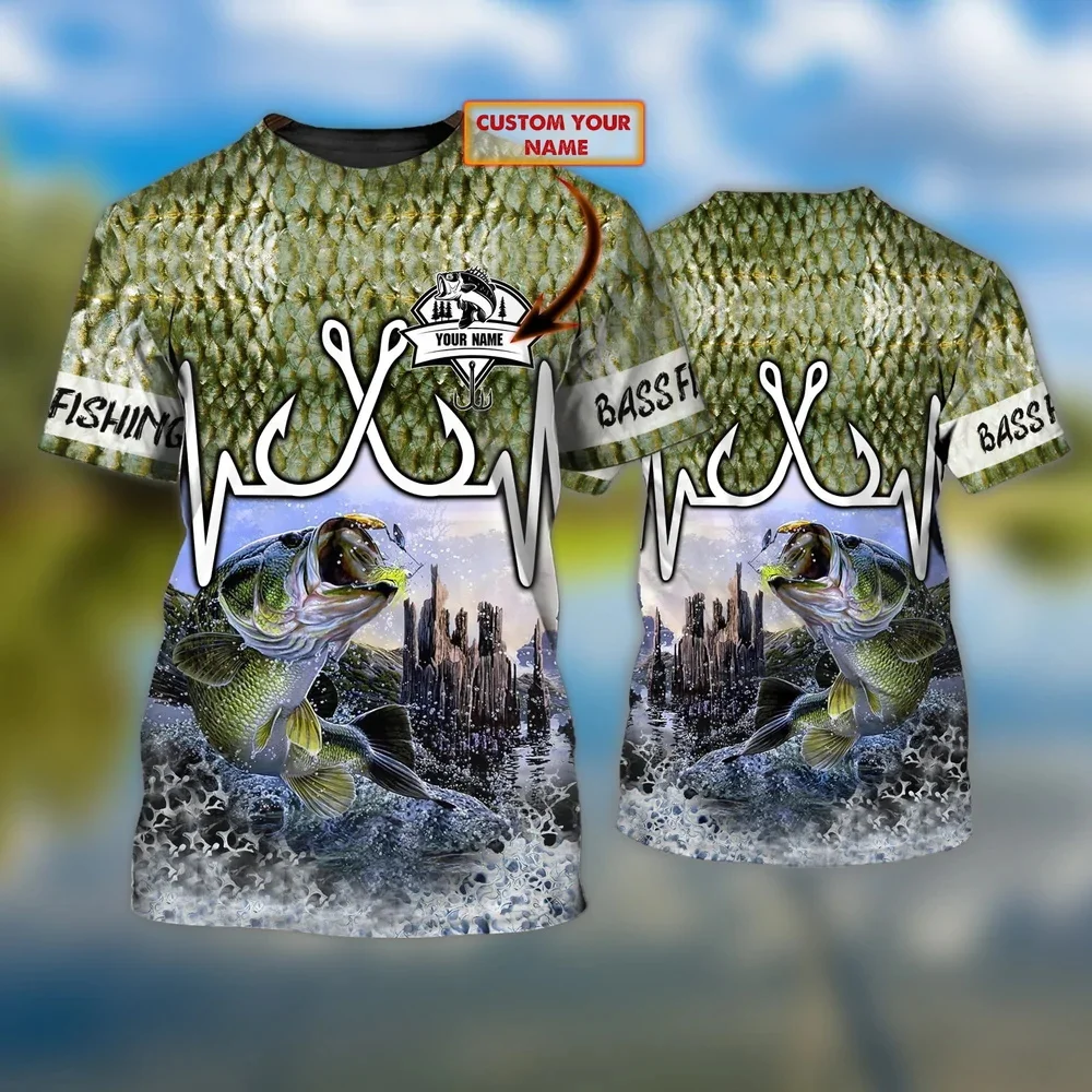PLstar Cosmos camiseta pesca lubina 3D personalizada para verano TX278 - imagen 4