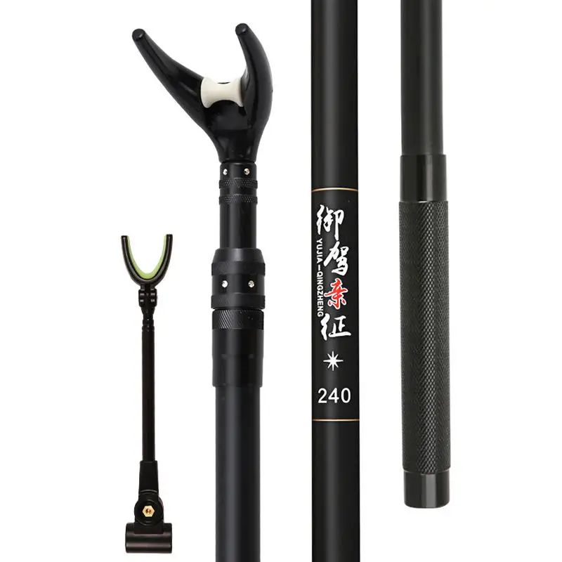 Soporte de caña de pescar superduro ultraligero de carbono, soporte de varilla telescópica de posicionamiento, soporte de carga súper grande, equipo de Pesca - imagen 2