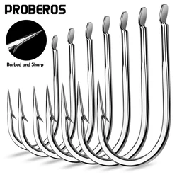 Anzuelos Proberos acero alto carbono púas – Ojo plano carpa cruciana