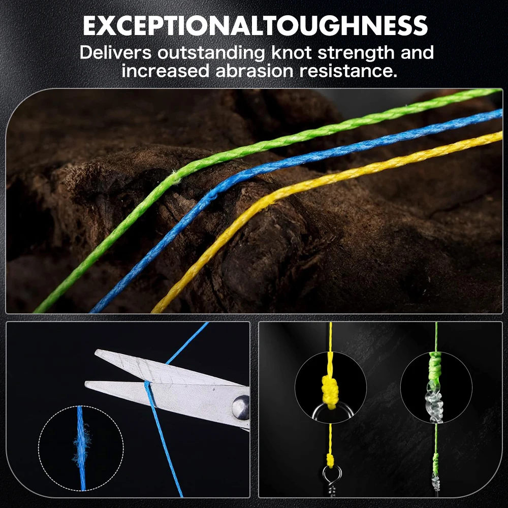 ZUKIBO-sedal de pesca trenzado de 4 hebras, superfuerte, multifilamento, PE, sedal de pesca para agua de mar, antimordeduras, resistente al desgaste - imagen 4