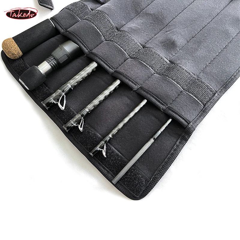 TAKEDOTN92 PT65CXH-6 caña de pescar giratoria de viaje de alta calidad, señuelo de lubina de fibra de carbono, cañas de fundición para Surf, caña ajustable de 6 secciones - imagen 2