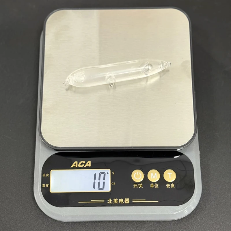 Señuelo de pececillo en blanco sin pintar, 20 piezas, 100mm, 10g, cebo tipo lápiz de superficie flotante, cebo Artificial de fundición larga, Wobbler para trucha lubina - imagen 4