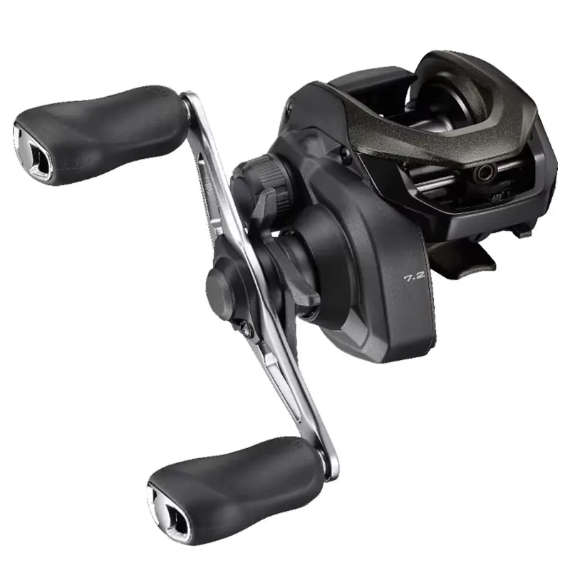 SHIMANO-carrete de pesca CAIUS Baitcasting, sistema de freno centrífugo, cuerpo HAGANE, 3 + 1BB, relación 2024: 1, hecho en Malasia, nuevo, 7,2 - imagen 2