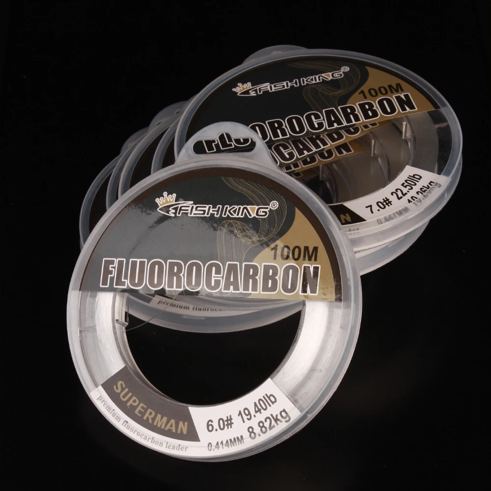 FISH KING-sedal de pesca de fibra de carbono 100%, 100m, resistente al desgaste, fuerte tracción, 3.36LB-37.1LB, accesorios de pesca - imagen 4