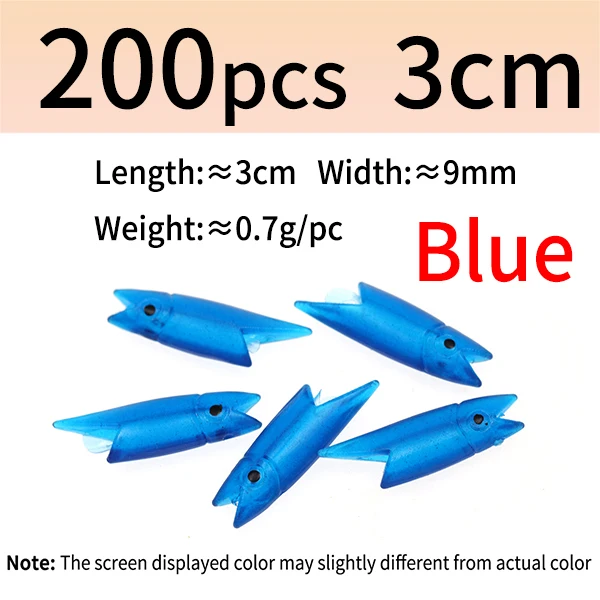 200pcs blue 3cm