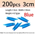 200pcs blue 3cm