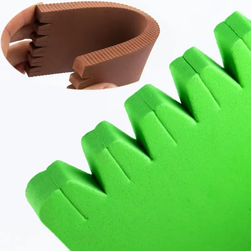 5 unids/lote tabla de bobinado 8-21cm varios tamaños hilo de pescar de espuma EVA envoltura de alambre placa de almacenamiento gancho cuerda aparejos redondos herramienta de Pesca - imagen 3