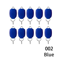 10 Uds. Tapón de sedal de pesca, dispositivo de Clip de hilo ABS, carrete de tambor de Baitcasting, dispositivo de línea de tarjeta, accesorios de aparejos de pesca