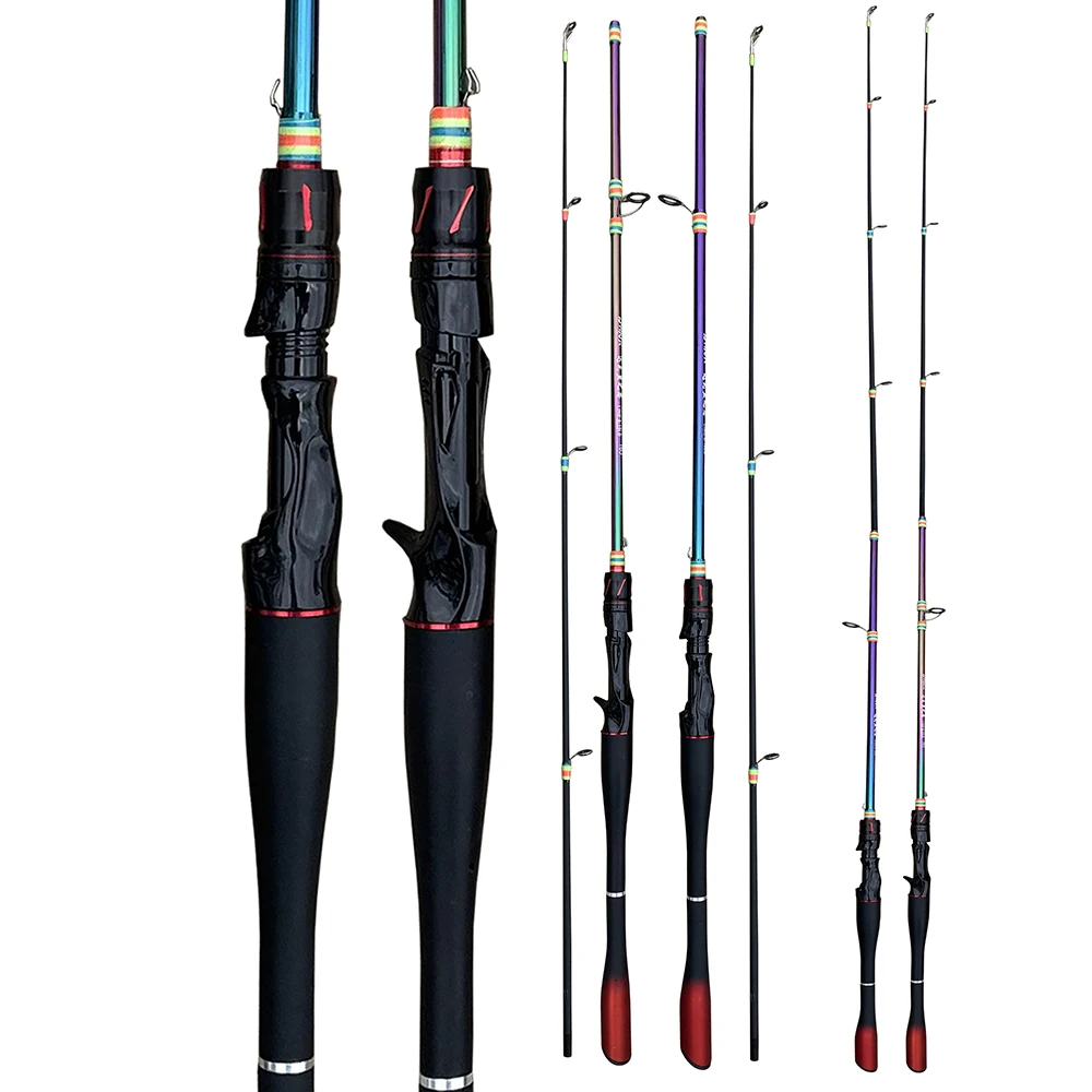 Caña de pescar de fundición suave, señuelo de Acción M, peso 8-25g, 1,8 m, 1,65 m, para pesca de trucha y lubina - imagen 4