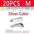 20PCS M Silver