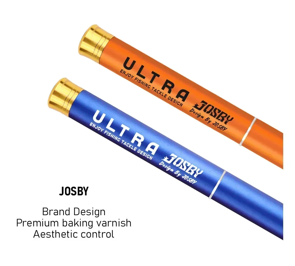 Experimente el mejor diseño de caña de pesca con la serie Ultra de Josby con barniz de hornear premium y control estético