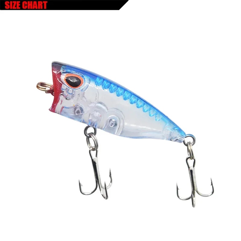Señuelo de pesca Popper Topwater, 4cm, 2,8g, cebo duro de plástico ultraligero Artificial, Crankbait Wobblers Isca, Señuelos de pesca de trucha, 1 ud. - imagen 3