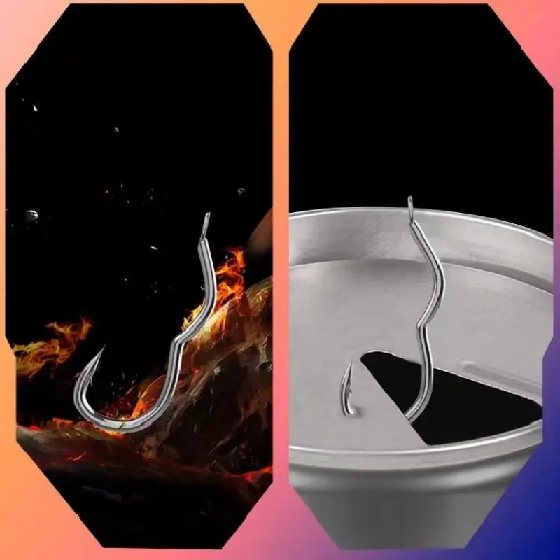 Anzuelo de pesca doble con línea de acero de alto carbono, accesorios de pesca de carpa, 5 pares, 10 unidades - imagen 4