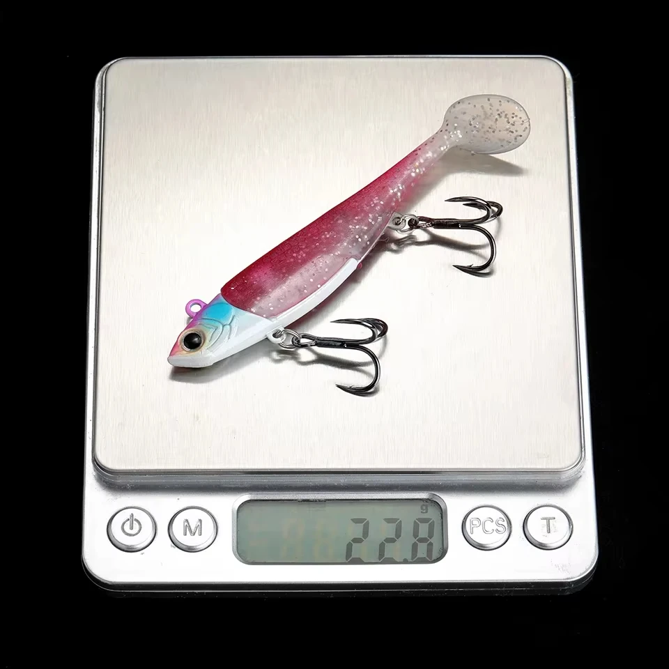 WALK FISH Señuelo blando Shad con cabeza jig y cola en T - imagen 4
