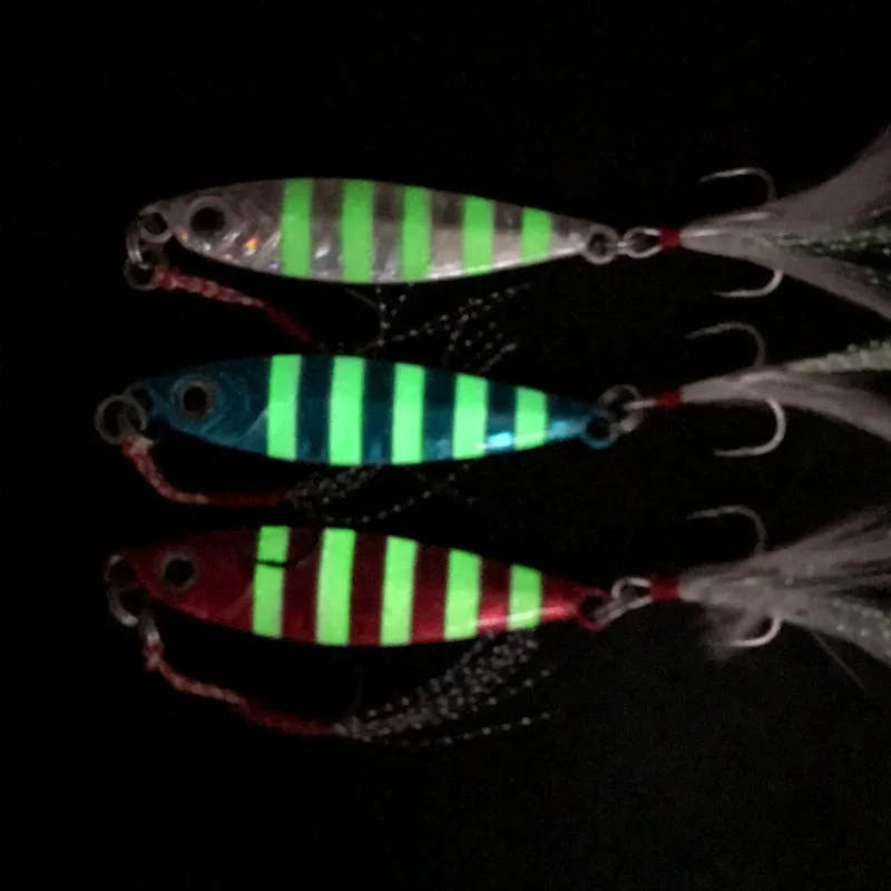 Jigs Shore Long Casting Luminosos – Jigbait de Agitación Lenta