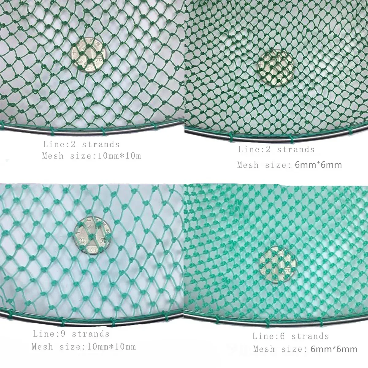 Red de aterrizaje de cabeza, red Turck de acero inoxidable sólido, red de pesca de malla pequeña, herramienta de pesca de inmersión, red fuerte de 20cm-35cm de diámetro - imagen 4