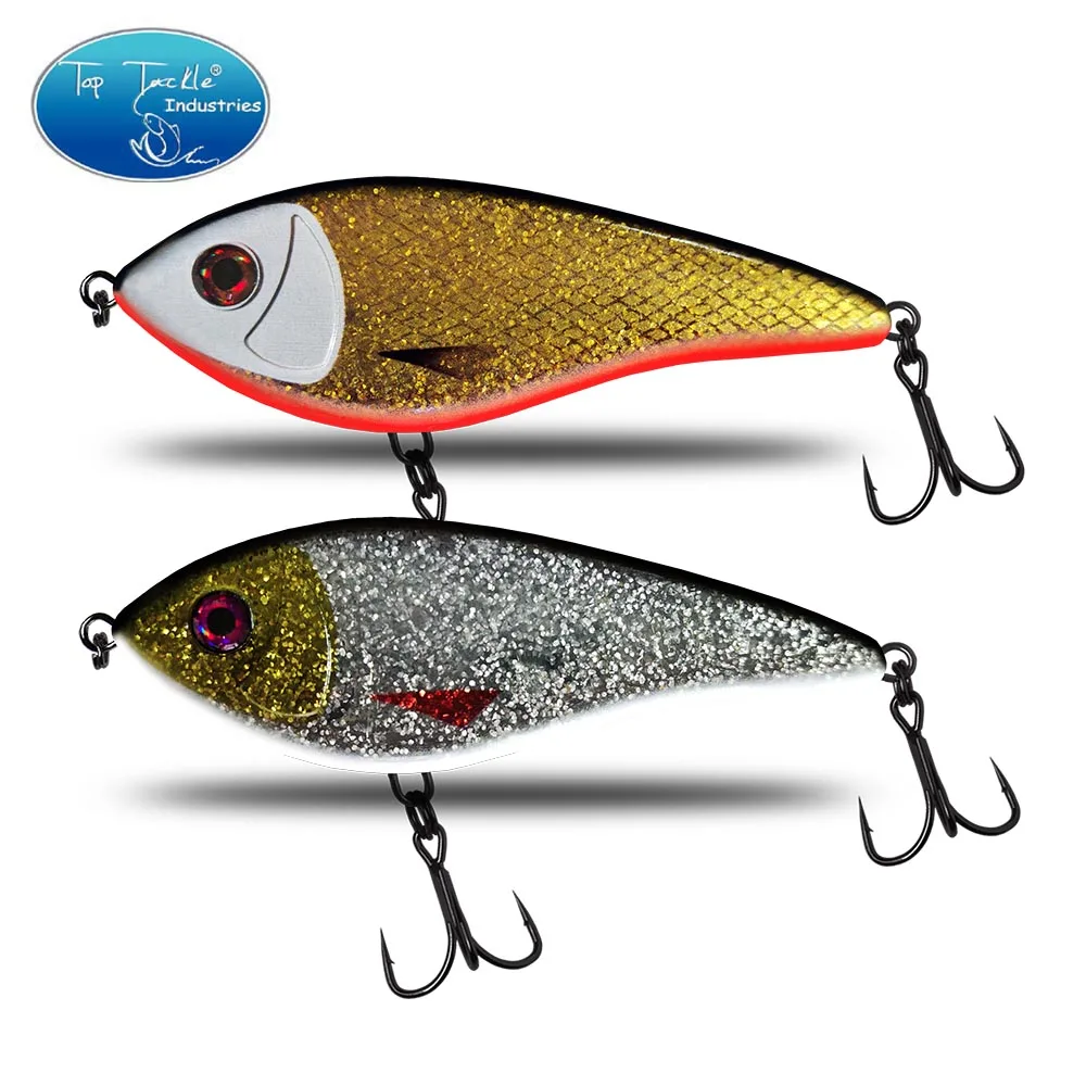 CF señuelo Jerk Bait 100mm/120mm hundimiento lento almizclado Pike Slider lubina pesca señuelo aparejos - imagen 4