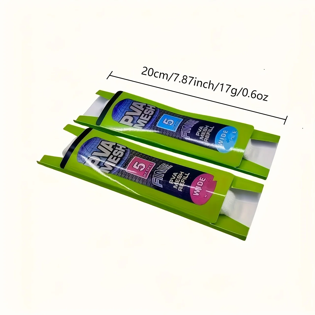 Recambio de malla PVA Soluble de 5M, alimentador de pesca de carpa, Señuelos de Pesca, aparejo de repuesto, gancho, bolsas para envolver cebo, 25mm, 37mm, accesorio de pesca - imagen 5