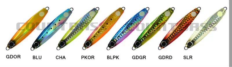 Countbass 40g señuelos de jigging para lubina anzuelo VMC aparejado, señuelo de pesca con vibración, cebo de plantilla de pez de Metal - imagen 2